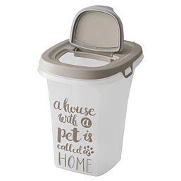 Food container Trendy Story 6L Pet Wisdom Warm Grey