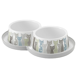 double trendy dinner - 2 x 350 ml maasai grey white