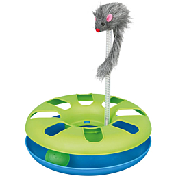 Mänguasi kassidele Crazy Circle pehme hiirega, ø 24 × 29 cm