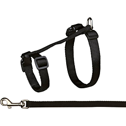 Cat harness with leash, XL, nylon, 34–57 cm/13 mm, 1.20 m