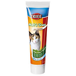 Malt and grass paste for cats against hairballs 100g