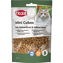 Лакомство для кошек Trixie Мини-кубики с куриной грудкой и куриной печенью, 50 г