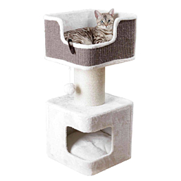 Cat Tower Ava 86cm white/grey