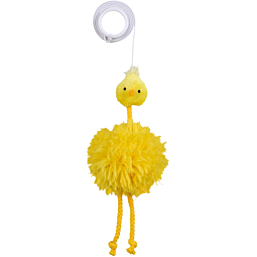 Mänguasi kassidele Kana kummipaelaga, pehme, 20 cm