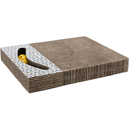 Scratching surface with toys 38x30cm white