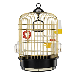 Bird cage Regina 33x53cm Golden - rounded