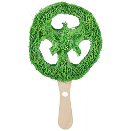 Lolly, люфа/дерево, ø 6 × 12 см.