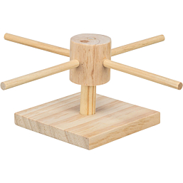 Карусель для еды, для грызунов, дерево, 22 × 8 × 22 см