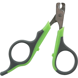 Claw scissors, 8 cm, grey/green