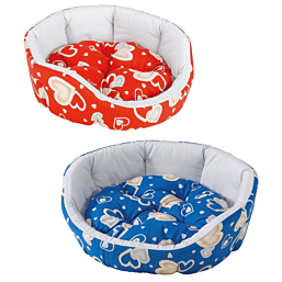 Лежак для собак Diamante 55 подушка синий / красный