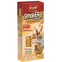 Лакомство для грызунов и кроликов SMAKERS мед 2шт 90г