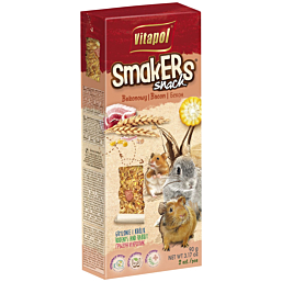 Лакомство для грызунов и кроликов SMAKERS бекон 90г