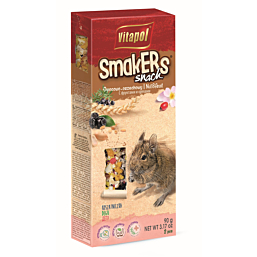 Лакомство для дегу SMAKERS с орехами, фруктами и лепестками роз 2шт 90г