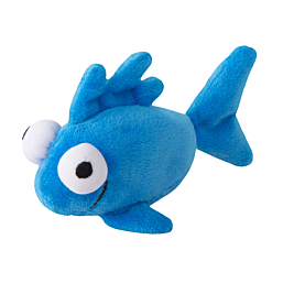 Toy for cats Rogz Comfort Plush Fish, Small, Blue