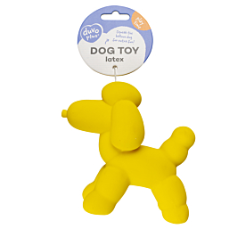 Koera mänguasi  latex balloon Poodle 14x6x12,5cm yellow