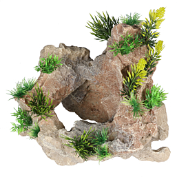 Aquarium decoration Green limestone 24x20x21,5cm