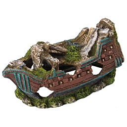 Aquarium decoration Shipwreck S 15cm