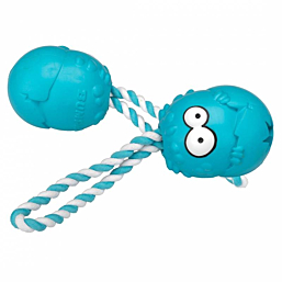 Toy for dogs Bumpies With Rope Mint Caribbean M - 7-16kg blue