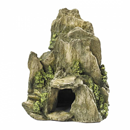 Aquarium decoration Stone With Moss ML 19cm green