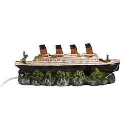 Aquarium decoration Shipwreck Titanic With Airstone 39x11x17cm