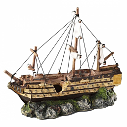 Aquarium decoration Sailing Boat 37x12x28,5cm