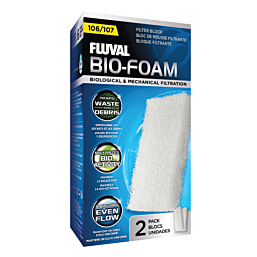 Filter media Fluval Bio-Foam for 106/107 2pcs white A220