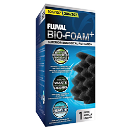 Filter media Bio-Foam+ for Fluval 106/107 206/207 black A236