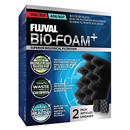 Filter media Bio-Foam+ for Fluval 306/307 406/407 2pcs black A237