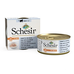 Schesir tuunikala + merikoger kastmes 70g kassikonserv