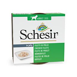 Schesir chicken fillet in jelly 150g wet food for dogs
