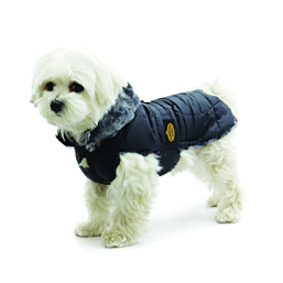 Quilted coat with faux fur, art. 118 #33