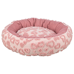 Valentine bed, plush, , ø 50 cm, pink