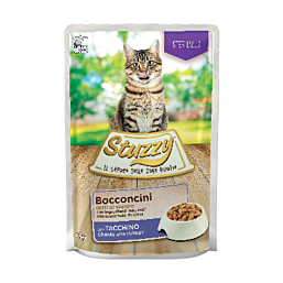 Полноценный корм (консервы) STUZZY Cat 85гр для стерилизованных с индюком