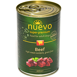 Complete (wet) feed NUEVO Dog Adult Beef 400g
