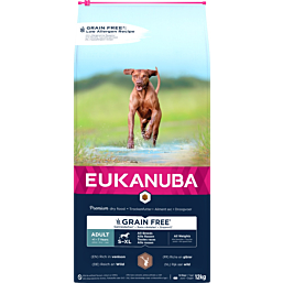 EUKANUBA Adult hirvelihaga kõikidele koertele teraviljavaba 12 kg
