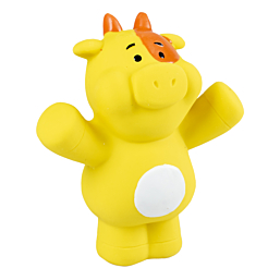 Dog toy latex Cow yellow 11x5,5x12cm