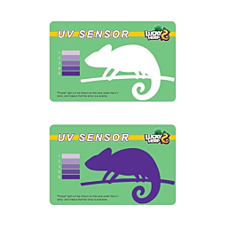 Lucky Herp UV-lamp test card