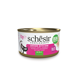 Schesir Complements курица с ветчиной в желе 70г влажный корм для котов