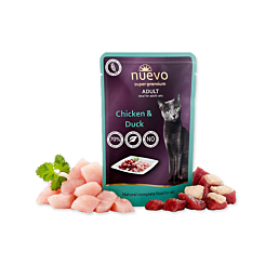 Täissööt (konserv) NUEVO Super-Premium kassidele - kanaliha ja part 85g
