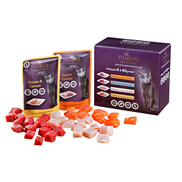 Täissööt (konserv) NUEVO Super-Premium kassidele - multipakk 8x85g