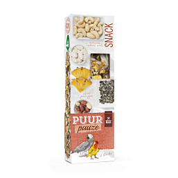 Treat for Parrot PUUR Pauze Sticks Pineapple/Peanut 140g