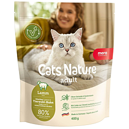 Mera Cats Nature Adult kuivtoit kassidele lambalihaga 400g