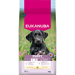 EUKANUBA Puppy kanalihaga suurtele koertele 15 kg