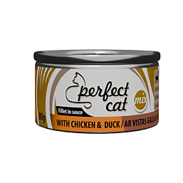 Complete (wet) feed Perfect Cat with chicken and duck in sause 80g