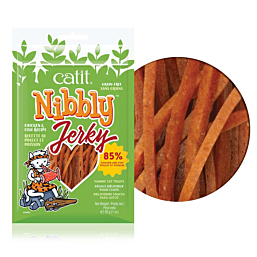 Лакомство для кошек Catit Nibbly Jerky, курица и рыба 30 г