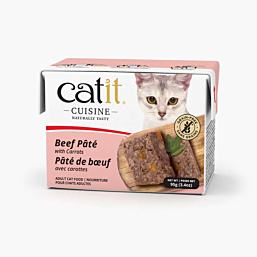 Полноценный (влажный) корм Catit Cuisine Pate говяжий паштет с морковью, 95 г