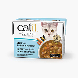 Полноценный (влажный) корм Catit Cuisine Stew рагу с морепродуктами и тыквой, 95 г