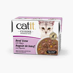 Полноценный (влажный) корм Catit Cuisine Stew говяжье рагу с овощами, 95 г