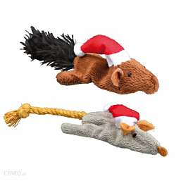 Toy for cats Xmas Mice/Squirrels 14-17cm