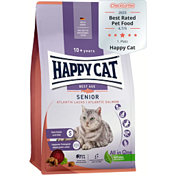 Happy Cat Senior Atlantik-Lachs - 4 kg